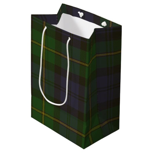 Gordon Tartan Medium Cadeauzakje (Voorkant Gekanteld)