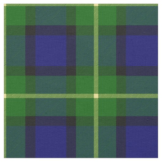 Gordon Tartan Print Stof (Close Up)