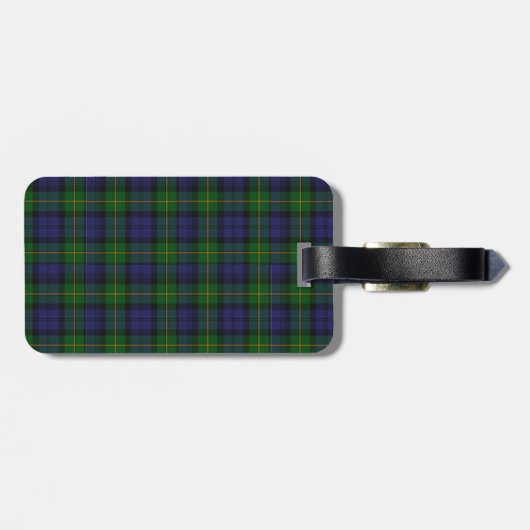 Gordon Tartan Pset Bagagelabel (Achterkant horizontaal)