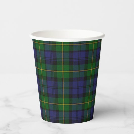 Gordon Tartan Pset Paper Cups Papieren Bekers (Achterkant)