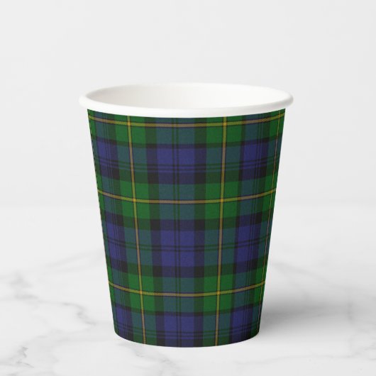 Gordon Tartan Pset Paper Cups Papieren Bekers (Voorkant)