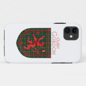 Gordon Tartan Scottish Play Lion Rampant Case-Mate iPhone Case (Achterkant (horizontaal))