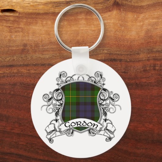 Gordon Tartan Shield Sleutelhanger (Voorkant)