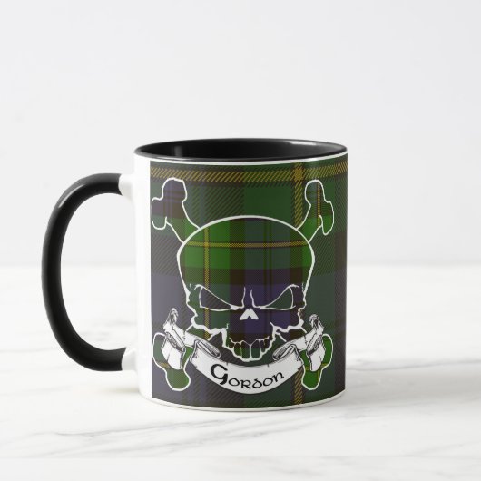 Gordon Tartan Skull Mok (Links)