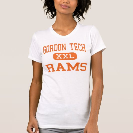 Gordon Tech - Rams - High - Chicago Illinois T-shirt (Voorkant)