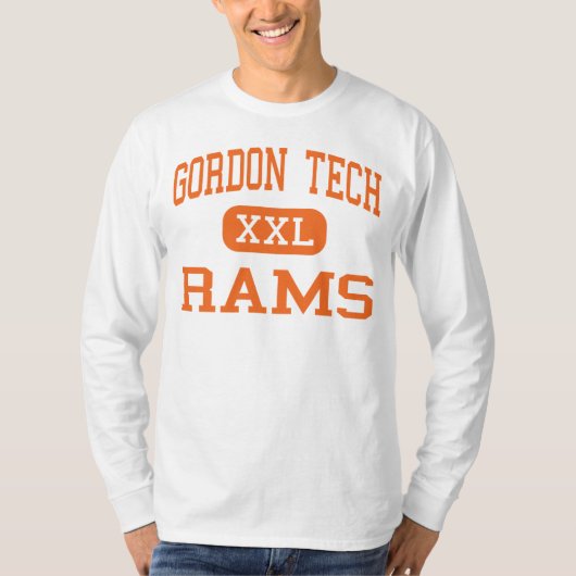 Gordon Tech - Rams - High - Chicago Illinois T-shirt (Voorkant)