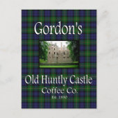 Gordon's Old Hunly Castle Coffee Co. Briefkaart (Voorkant)