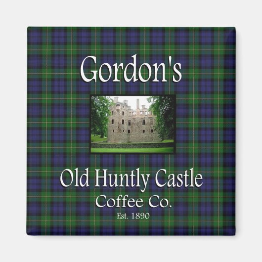 Gordon's Old Huntly Castle Coffee Co. Magnet (Voorkant)
