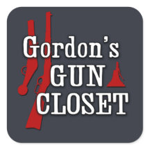 Gordon's Pistool Closet sticker