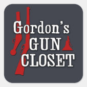 Gordon's Pistool Closet sticker (Voorkant)