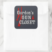 Gordon's Pistool Closet sticker (Tas)