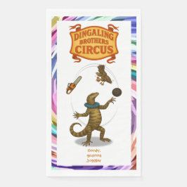 Gordy, goanna-jongleur servet