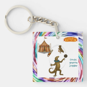 Gordy, goanna-jongleur sleutelhanger