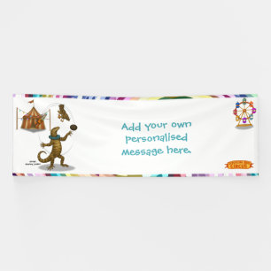 Gordy, goanna-jongleur spandoek