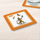 Gordy, goanna juggler kartonnen onderzetters (Gebogen)