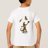 Gordy, goanna juggler t-shirt (Achterkant)