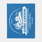 Gore Canyon (rafting 2) Fleece Deken (Voorkant)