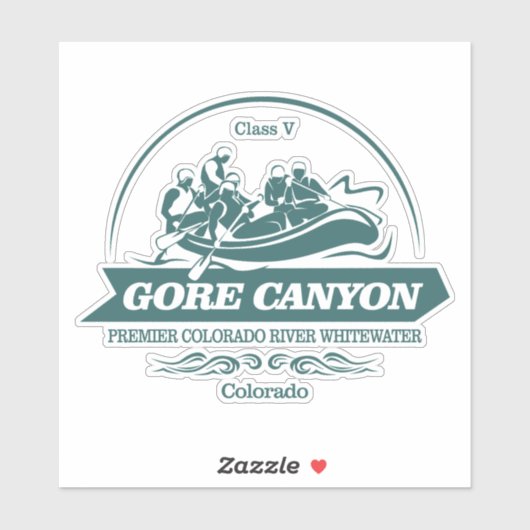 Gore Canyon (rafting 2) Sticker (Vel)