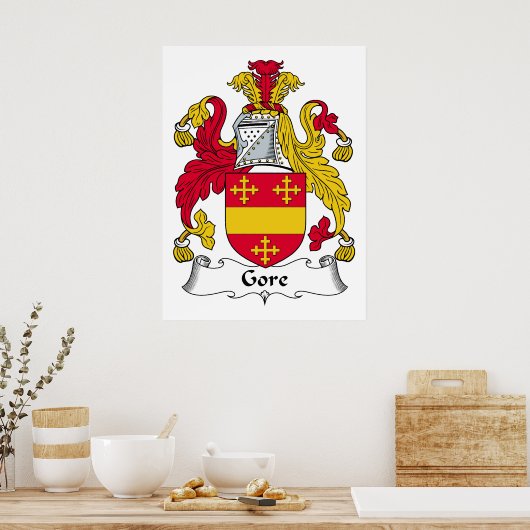 Gore Family Crest Poster (Keuken)