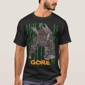 GORE GOLD LOGO MATRIX ZWART DOOR SAMURAI FEUDAL WA T-SHIRT