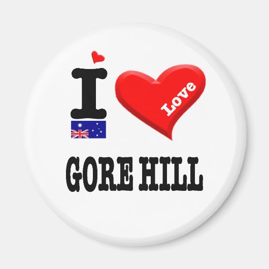 GORE HILL - I Love Magneet (Voorkant)