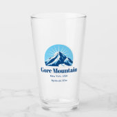 Gore Mountain, New York, NY skigebied bier Glas (Voorkant)