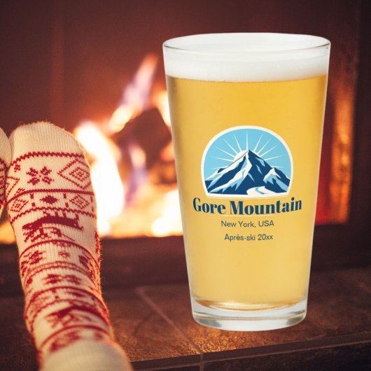 Gore Mountain, New York, NY skigebied bier Glas