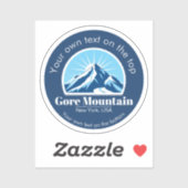 Gore Mountain, New York, NY skimedaille Sticker (Vel)