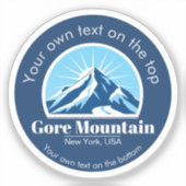 Gore Mountain, New York, NY skimedaille Sticker (Voorkant)