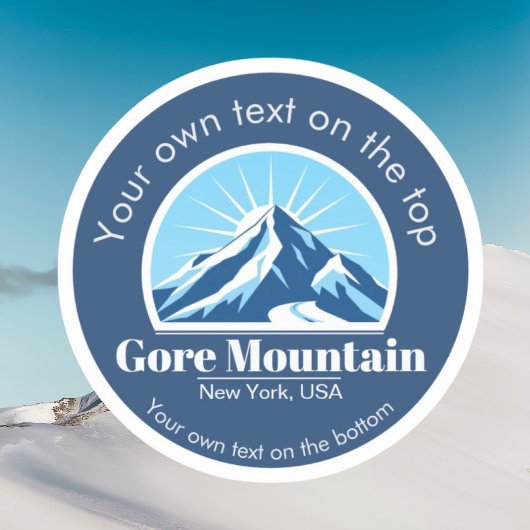 Gore Mountain, New York, NY skimedaille Sticker