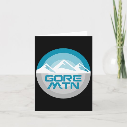 Gore Mountain Ny Graphic Snowboard Ski T Kaart (Voorkant)