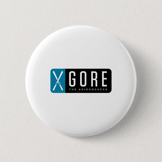 Gore Mountain Ski Ronde Button 5,7 Cm (Voorkant)