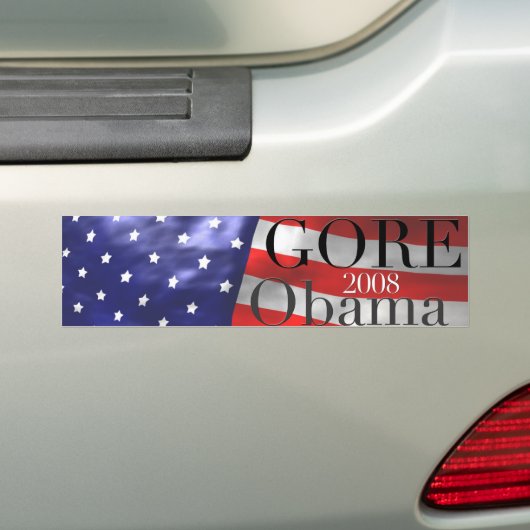 GORE Obama 2008 Bumpersticker (Op auto)