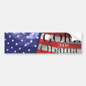 GORE Obama 2008 Bumpersticker (Voorkant)