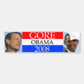 GORE Obama 2008 Bumpersticker (Voorkant)