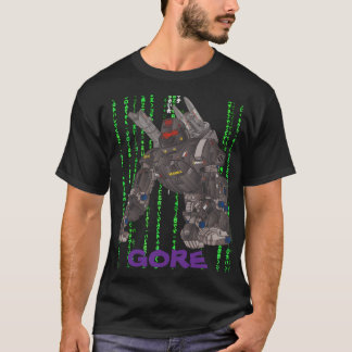GORE PAARSE LOGO MATRIX ZWART DOOR SAMURAI FEUDAL  T-SHIRT