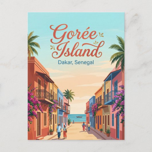 Gorée-eiland Senegal Briefkaart (Voorkant)