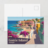 Gorée-eiland Senegal Briefkaart (Voorkant / Achterkant)