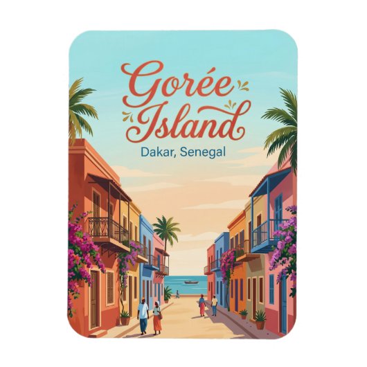 Gorée-eiland Senegal Magneet (Verticaal)
