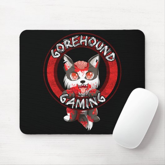 Gorehound Gaming Mousepad - zwart Muismat (Met muis)