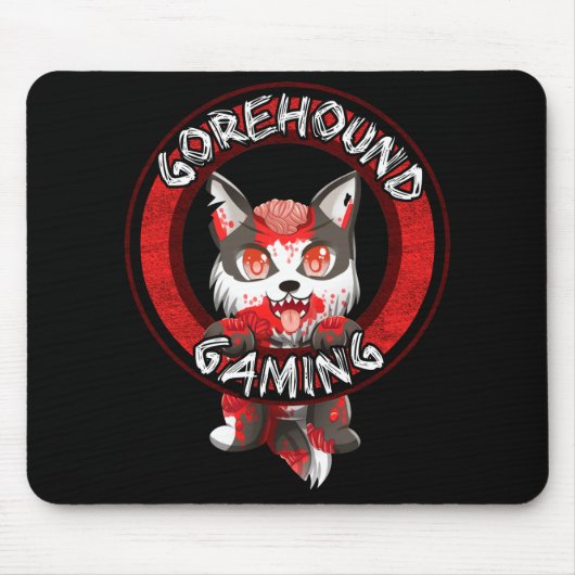 Gorehound Gaming Mousepad - zwart Muismat (Voorkant)