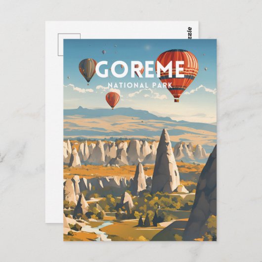 Goreme National Park Reizen Briefkaart (Voorkant / Achterkant)