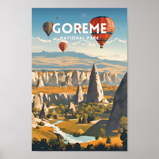 Goreme National Park Reizen Poster (Voorkant)