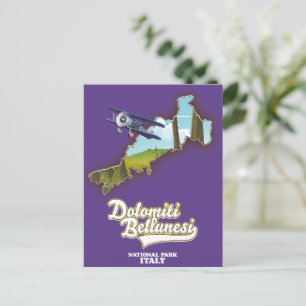 Goreme national park Turkey Map Briefkaart