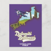 Goreme national park Turkey Map Briefkaart (Voorkant)