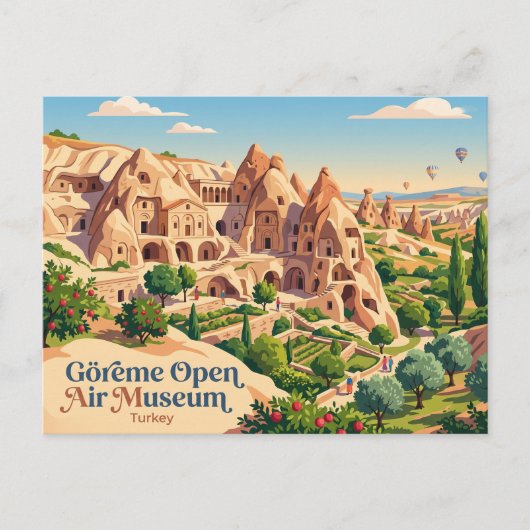 Goreme Openluchtmuseum Turkije Briefkaart (Voorkant)