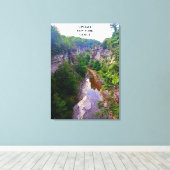 GORGE IN ITHACA NEW YORK CANVAS AFDRUK (Insitu (Houten vloer))