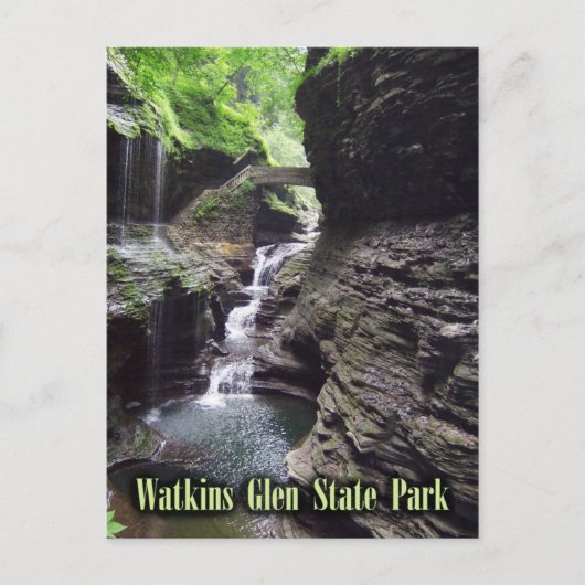 Gorge in Watkins Glen State Park, New York. Briefkaart (Voorkant)