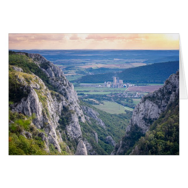 Gorge tijdens zonsondergang (Voorkant Horizontaal)