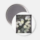GORGEEUS BOUW VAN WITTE ROSSEN MAGNEET (Voorkant / Achterkant)